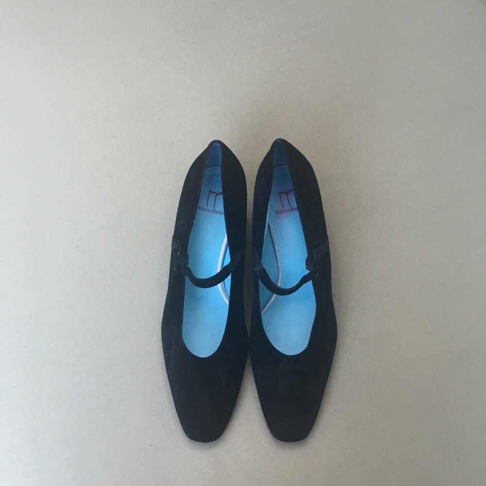 Thierry Rabotin black suede pumps